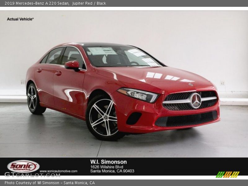 Jupiter Red / Black 2019 Mercedes-Benz A 220 Sedan