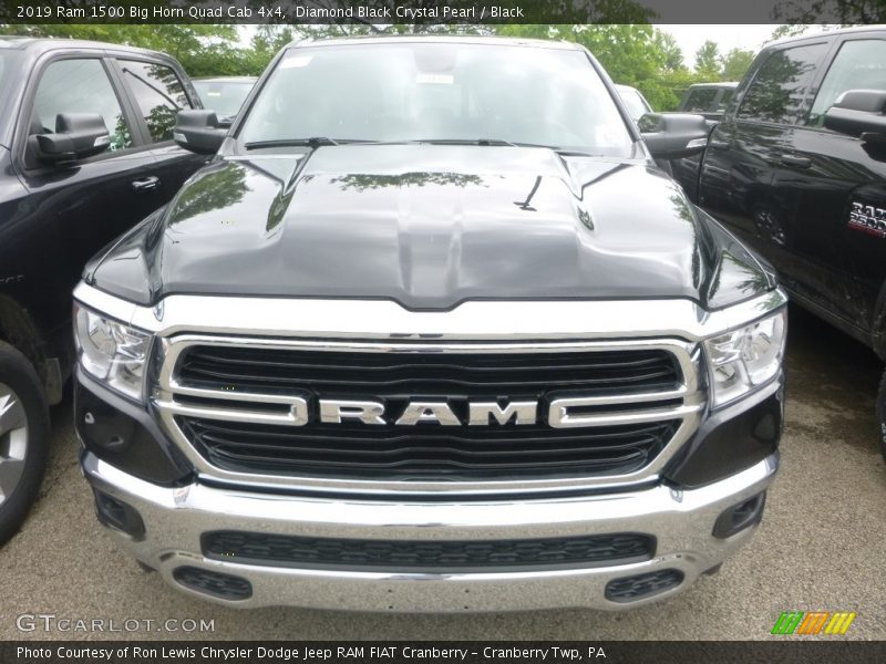 Diamond Black Crystal Pearl / Black 2019 Ram 1500 Big Horn Quad Cab 4x4