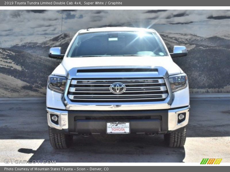 Super White / Graphite 2019 Toyota Tundra Limited Double Cab 4x4