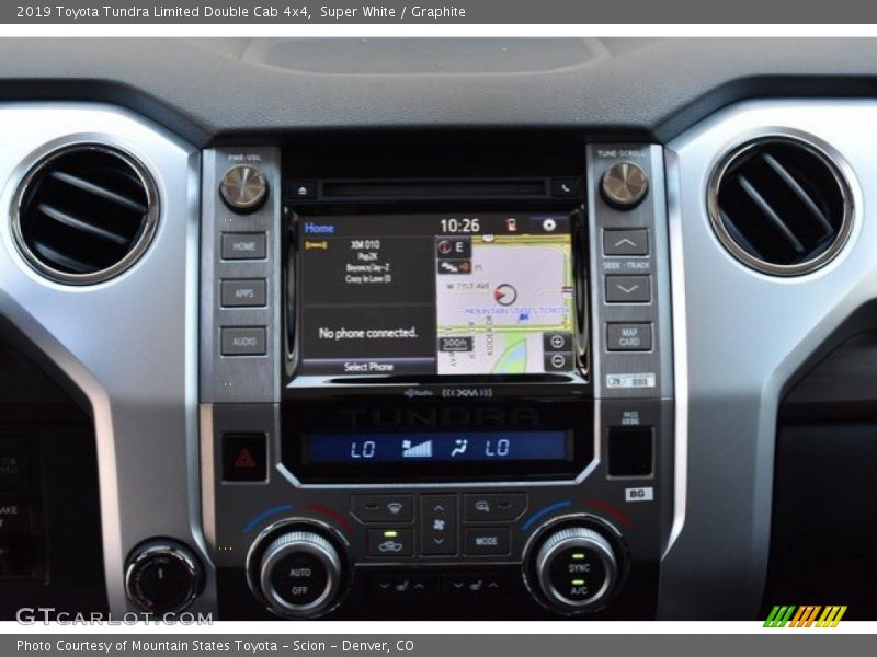 Super White / Graphite 2019 Toyota Tundra Limited Double Cab 4x4