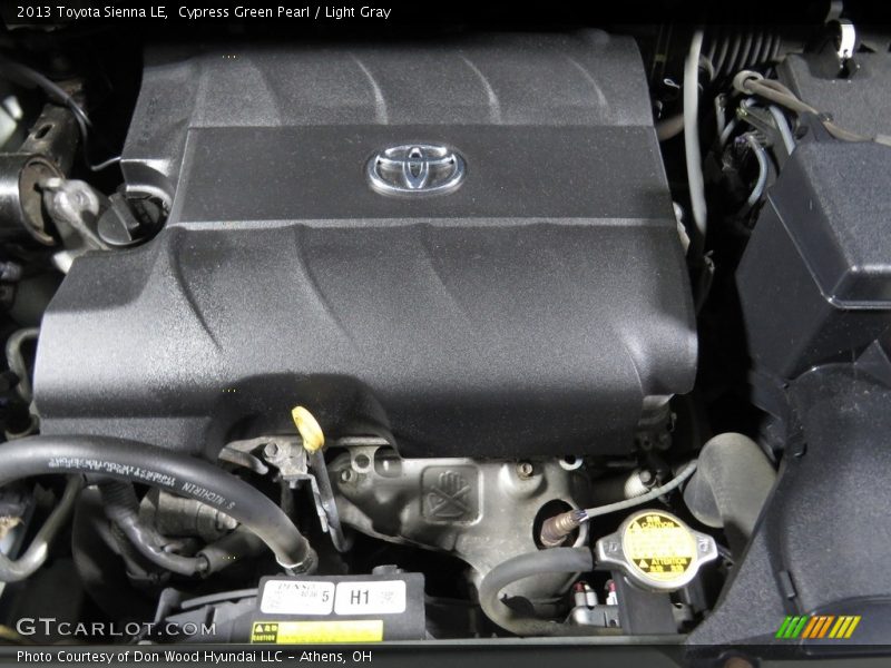 Cypress Green Pearl / Light Gray 2013 Toyota Sienna LE