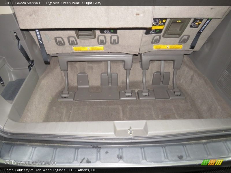 Cypress Green Pearl / Light Gray 2013 Toyota Sienna LE