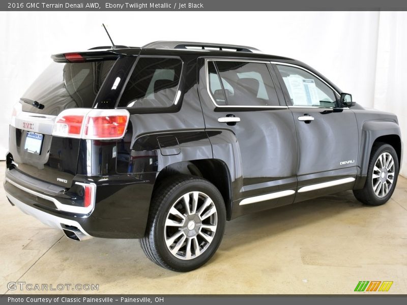 Ebony Twilight Metallic / Jet Black 2016 GMC Terrain Denali AWD