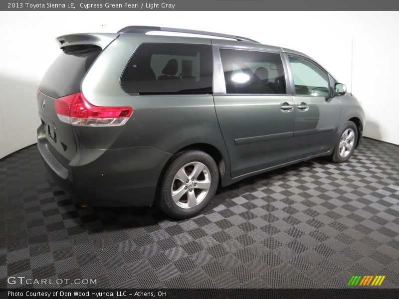 Cypress Green Pearl / Light Gray 2013 Toyota Sienna LE