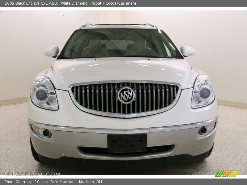 White Diamond Tricoat / Cocoa/Cashmere 2009 Buick Enclave CXL AWD