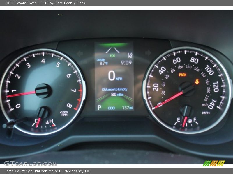 Ruby Flare Pearl / Black 2019 Toyota RAV4 LE