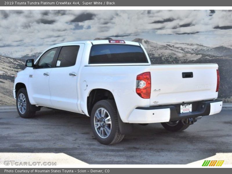 Super White / Black 2019 Toyota Tundra Platinum CrewMax 4x4