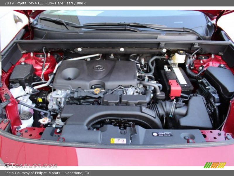 Ruby Flare Pearl / Black 2019 Toyota RAV4 LE
