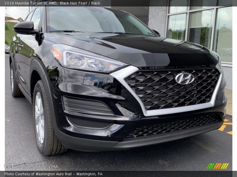 Black Noir Pearl / Black 2019 Hyundai Tucson SE AWD