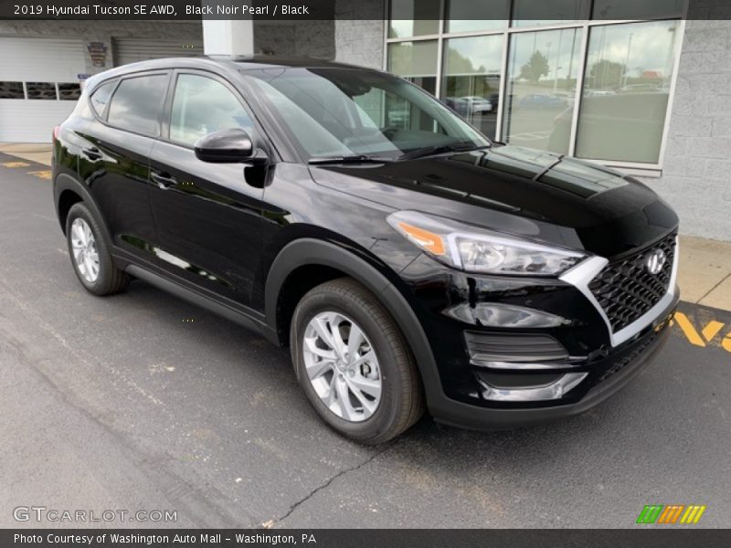 Black Noir Pearl / Black 2019 Hyundai Tucson SE AWD