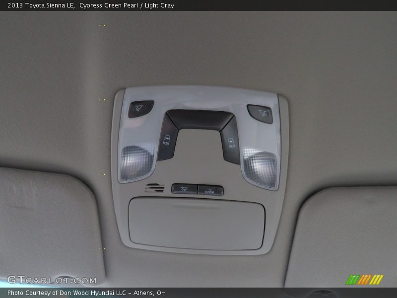 Cypress Green Pearl / Light Gray 2013 Toyota Sienna LE