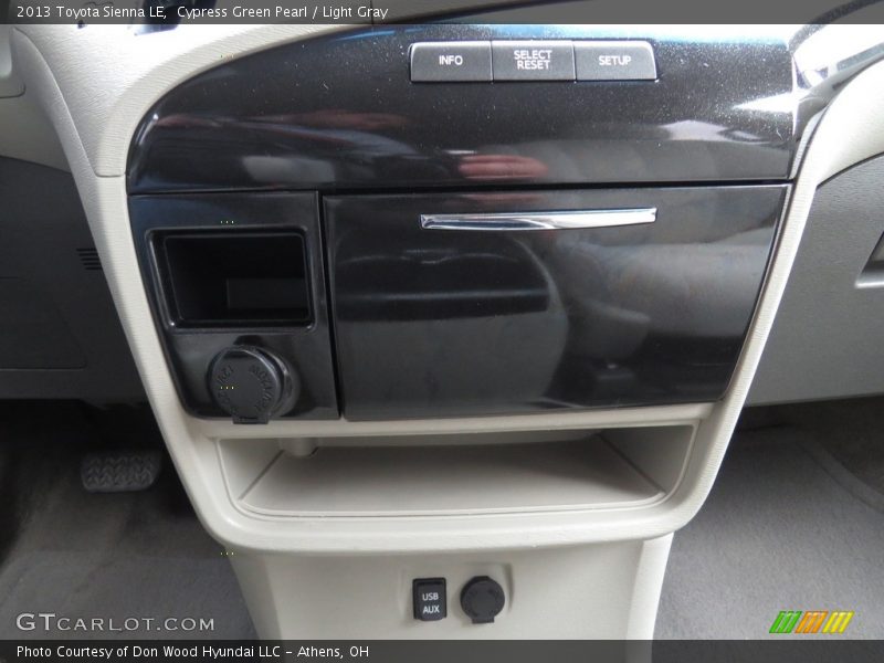 Cypress Green Pearl / Light Gray 2013 Toyota Sienna LE