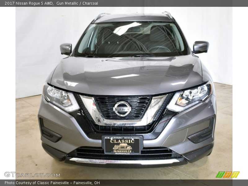 Gun Metallic / Charcoal 2017 Nissan Rogue S AWD
