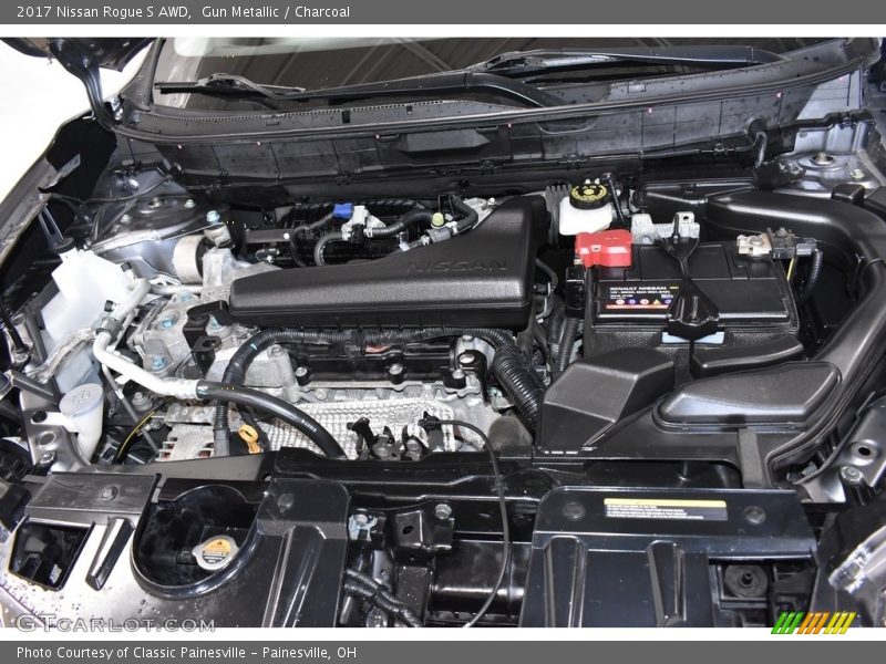 Gun Metallic / Charcoal 2017 Nissan Rogue S AWD