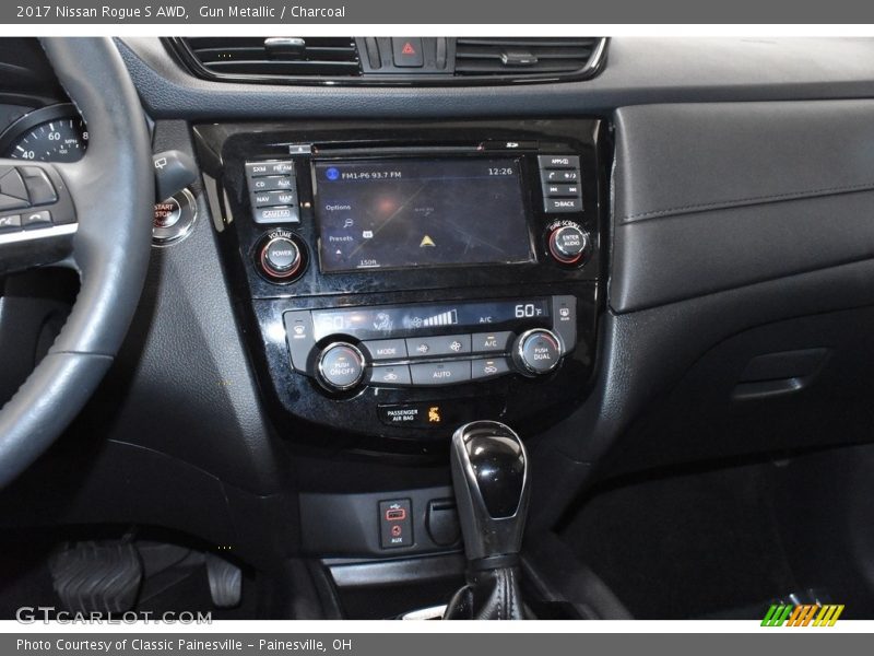 Gun Metallic / Charcoal 2017 Nissan Rogue S AWD