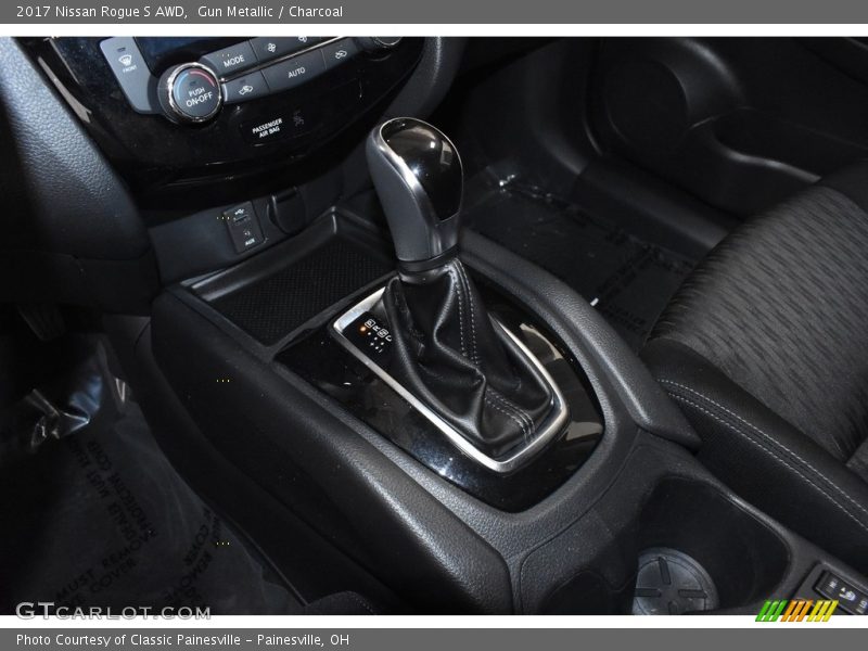 Gun Metallic / Charcoal 2017 Nissan Rogue S AWD