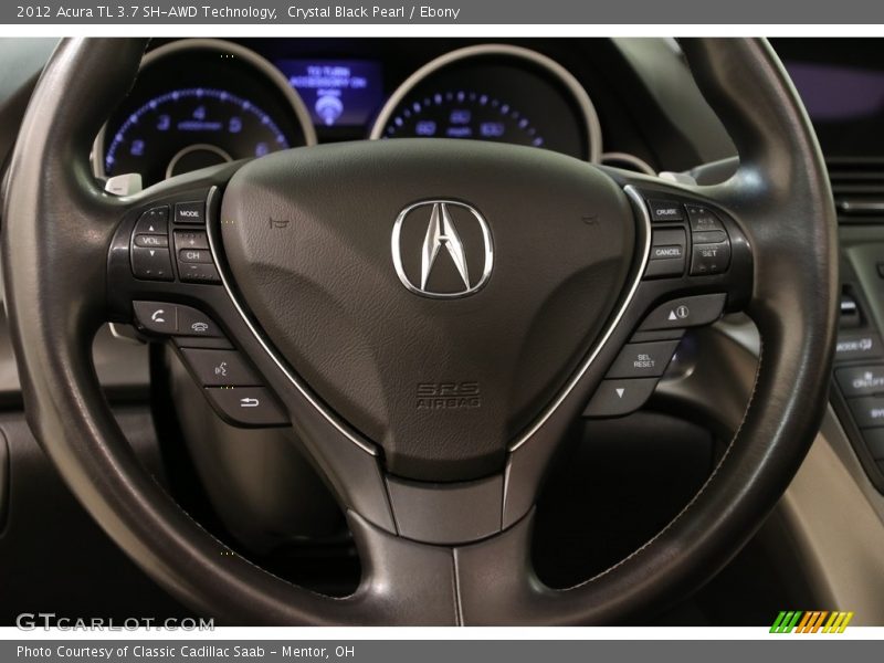 Crystal Black Pearl / Ebony 2012 Acura TL 3.7 SH-AWD Technology