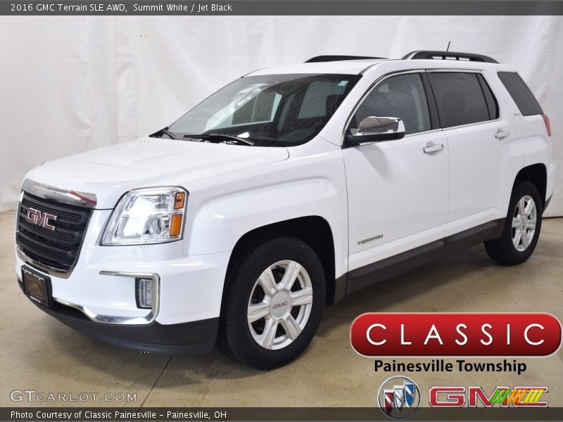 Summit White / Jet Black 2016 GMC Terrain SLE AWD