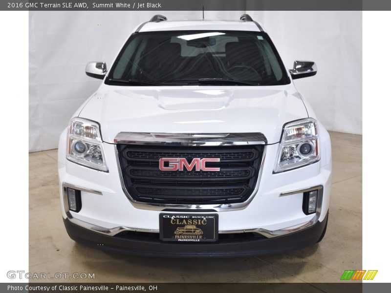 Summit White / Jet Black 2016 GMC Terrain SLE AWD