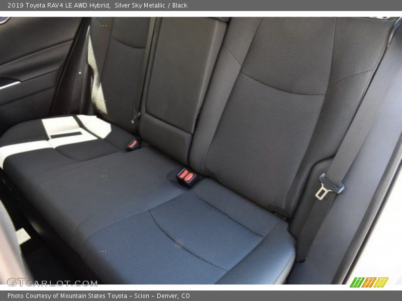 Silver Sky Metallic / Black 2019 Toyota RAV4 LE AWD Hybrid