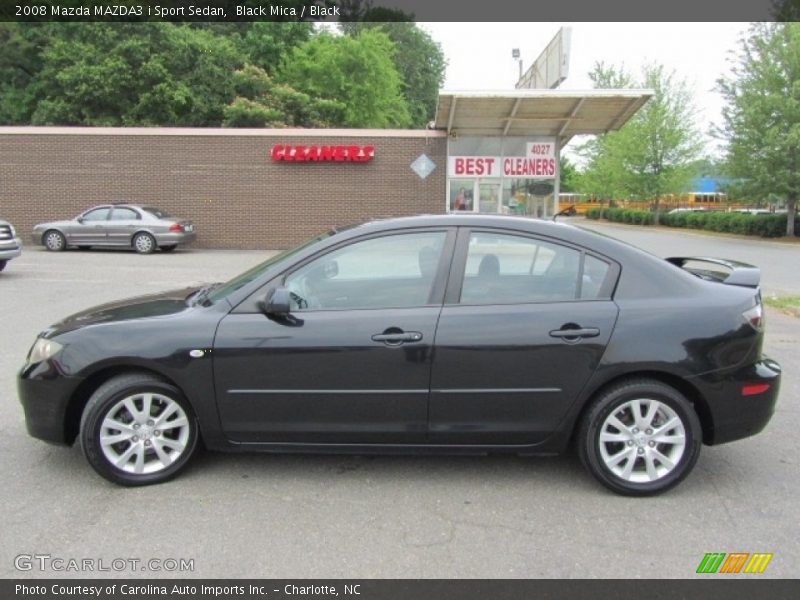 Black Mica / Black 2008 Mazda MAZDA3 i Sport Sedan