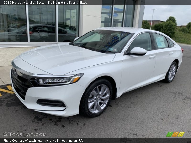 Platinum White Pearl / Black 2019 Honda Accord LX Sedan