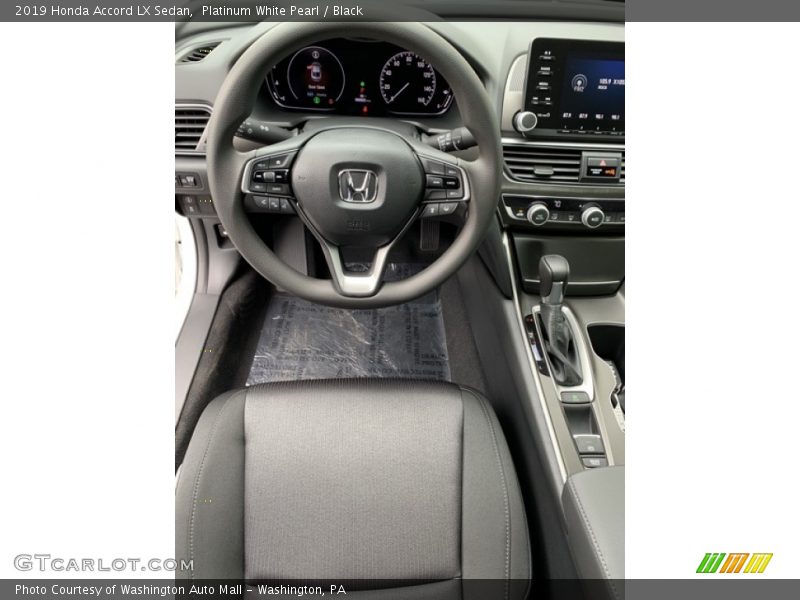 Platinum White Pearl / Black 2019 Honda Accord LX Sedan