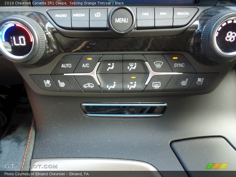 Controls of 2019 Corvette ZR1 Coupe