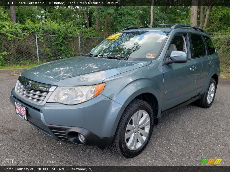 Sage Green Metallic / Platinum 2011 Subaru Forester 2.5 X Limited