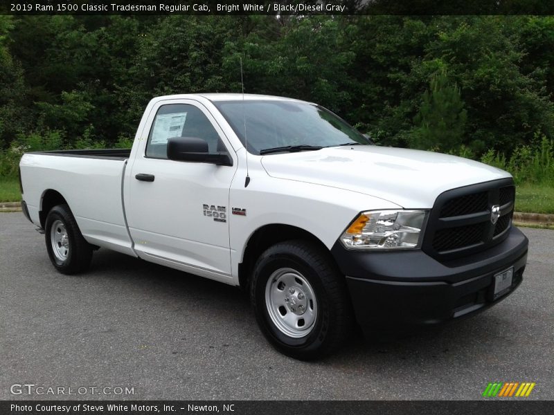 Bright White / Black/Diesel Gray 2019 Ram 1500 Classic Tradesman Regular Cab
