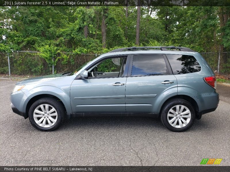 Sage Green Metallic / Platinum 2011 Subaru Forester 2.5 X Limited