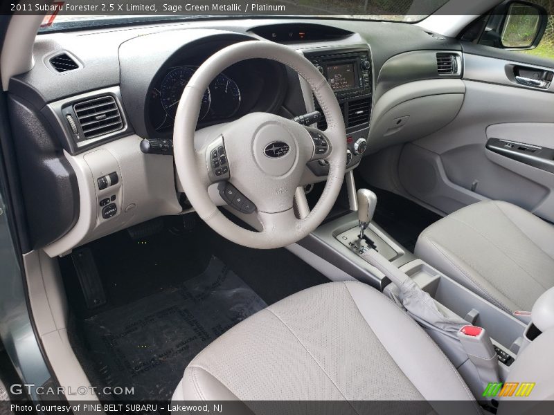 Sage Green Metallic / Platinum 2011 Subaru Forester 2.5 X Limited