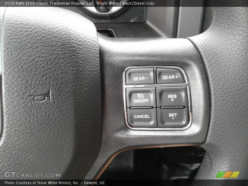 Bright White / Black/Diesel Gray 2019 Ram 1500 Classic Tradesman Regular Cab