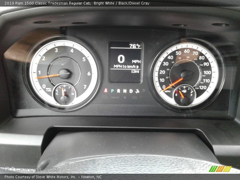 Bright White / Black/Diesel Gray 2019 Ram 1500 Classic Tradesman Regular Cab