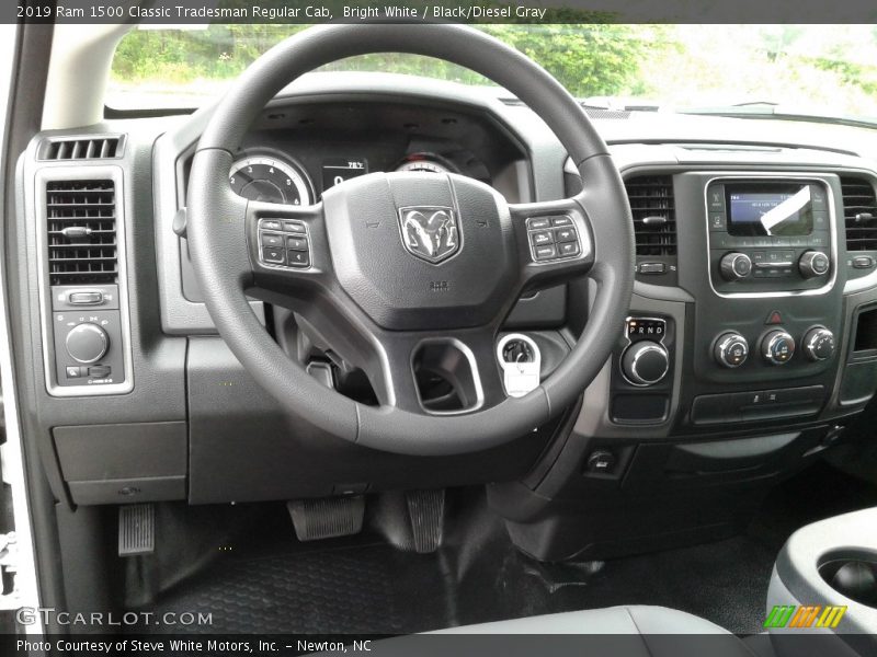 Bright White / Black/Diesel Gray 2019 Ram 1500 Classic Tradesman Regular Cab