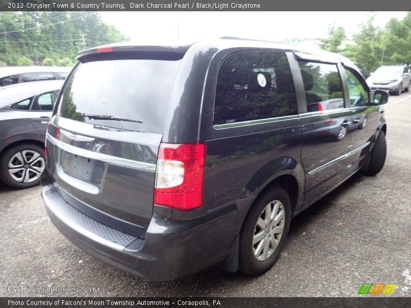 Dark Charcoal Pearl / Black/Light Graystone 2012 Chrysler Town & Country Touring