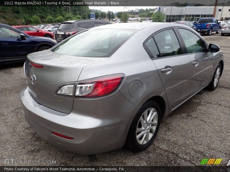 Liquid Silver Metallic / Black 2012 Mazda MAZDA3 i Touring 4 Door