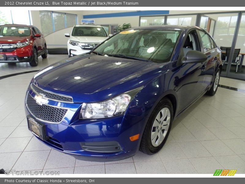 Blue Topaz Metallic / Jet Black/Medium Titanium 2012 Chevrolet Cruze LS