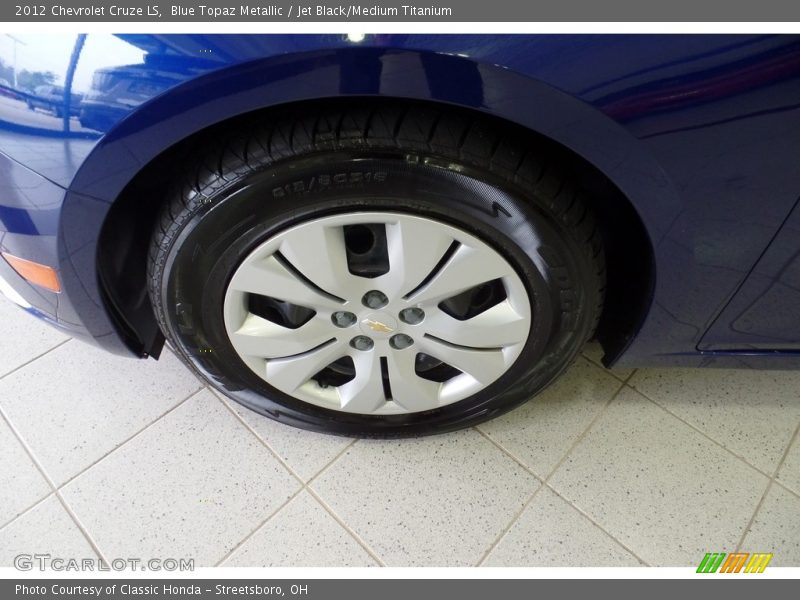 Blue Topaz Metallic / Jet Black/Medium Titanium 2012 Chevrolet Cruze LS