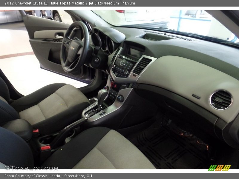 Blue Topaz Metallic / Jet Black/Medium Titanium 2012 Chevrolet Cruze LS