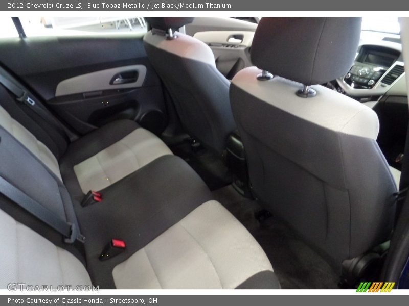 Blue Topaz Metallic / Jet Black/Medium Titanium 2012 Chevrolet Cruze LS