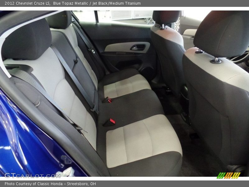 Blue Topaz Metallic / Jet Black/Medium Titanium 2012 Chevrolet Cruze LS