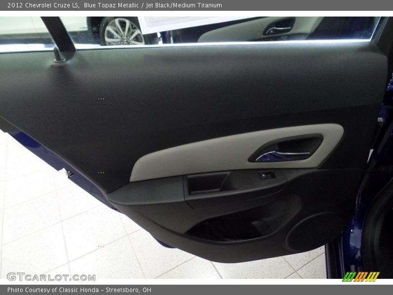 Blue Topaz Metallic / Jet Black/Medium Titanium 2012 Chevrolet Cruze LS