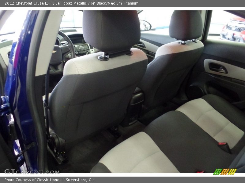 Blue Topaz Metallic / Jet Black/Medium Titanium 2012 Chevrolet Cruze LS