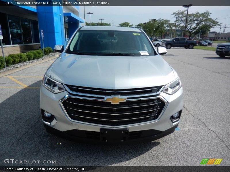 Silver Ice Metallic / Jet Black 2019 Chevrolet Traverse LT AWD