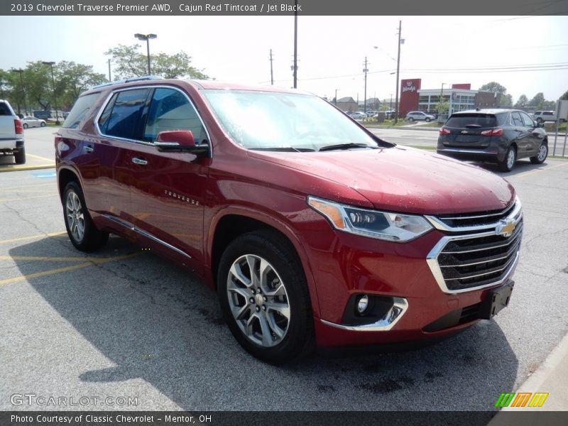 Cajun Red Tintcoat / Jet Black 2019 Chevrolet Traverse Premier AWD