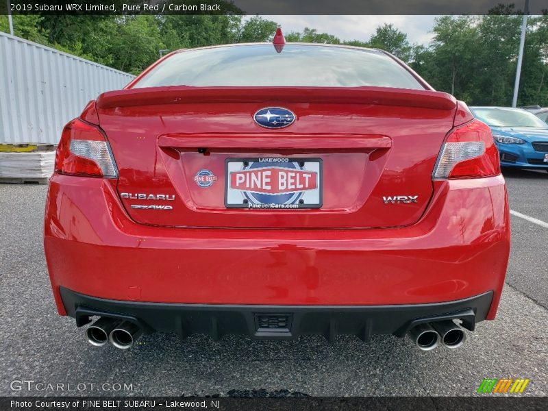 Pure Red / Carbon Black 2019 Subaru WRX Limited