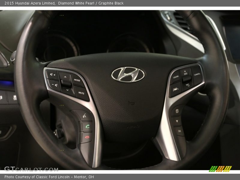 Diamond White Pearl / Graphite Black 2015 Hyundai Azera Limited