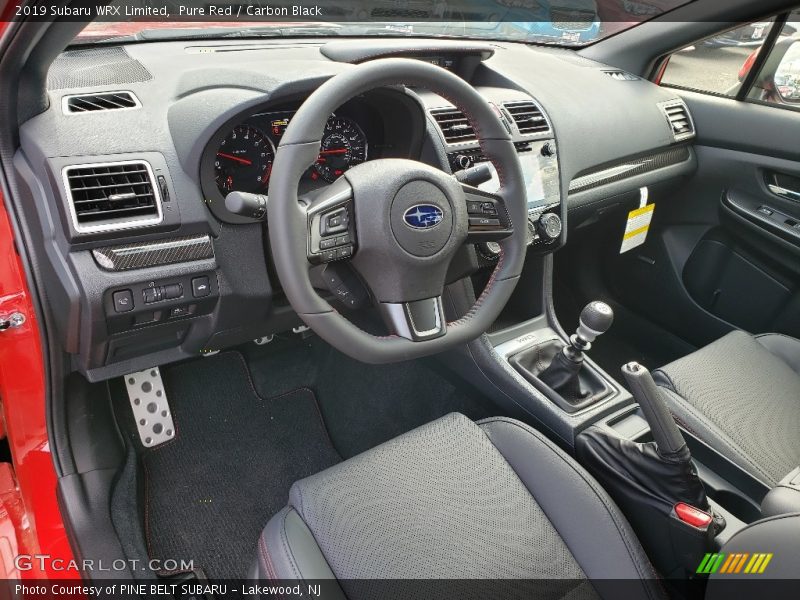  2019 WRX Limited Carbon Black Interior