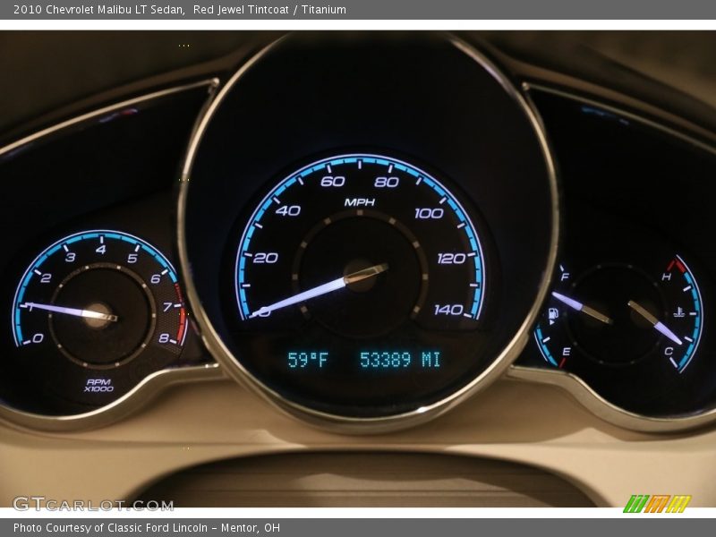 Red Jewel Tintcoat / Titanium 2010 Chevrolet Malibu LT Sedan